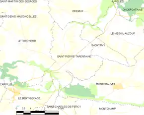 Poziția localității Saint-Pierre-Tarentaine