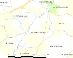 Poziția localității Saint-Vaast-sur-Seulles