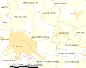 Poziția localității Saint-Vigor-le-Grand