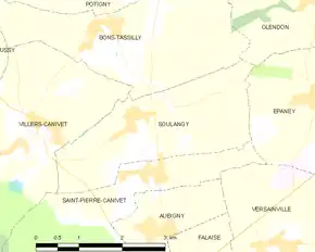 Poziția localității Soulangy