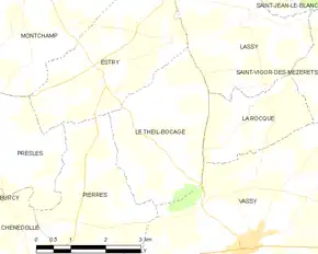 Poziția localității Le Theil-Bocage