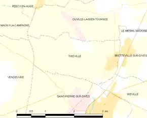 Poziția localității Thiéville