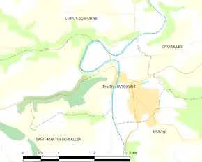 Poziția localității Thury-Harcourt