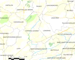 Poziția localității Torteval-Quesnay