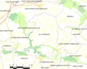 Poziția localității Le Tourneur
