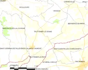 Poziția localității Truttemer-le-Grand