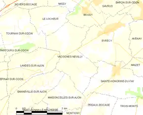 Poziția localității Vacognes-Neuilly