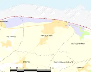 Poziția localității Ver-sur-Mer