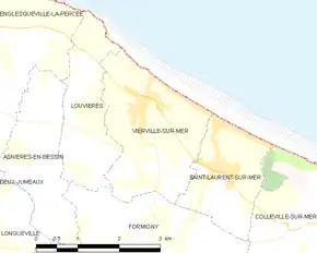 Poziția localității Vierville-sur-Mer