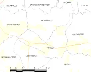 Poziția localității Vouilly
