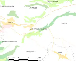 Poziția localității La Chapelle-d'Alagnon