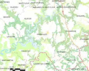 Poziția localității Faverolles