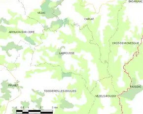 Poziția localității Labrousse