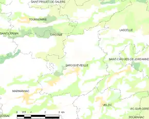 Poziția localității Laroquevieille