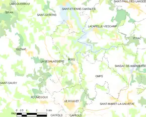 Poziția localității Pers