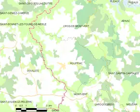 Poziția localității Rouffiac