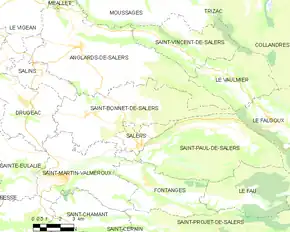 Poziția localității Saint-Bonnet-de-Salers