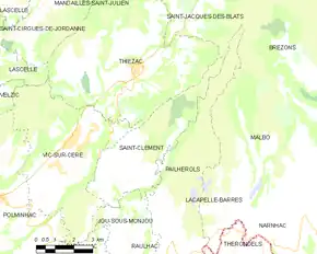 Poziția localității Sainte-Eulalie