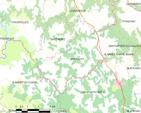 Poziția localității Saint-Just