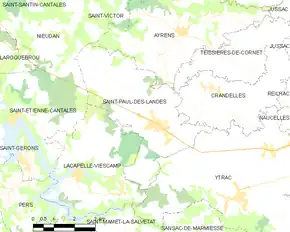 Poziția localității Saint-Paul-des-Landes