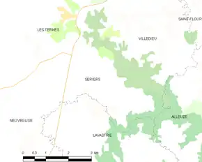 Poziția localității Sériers