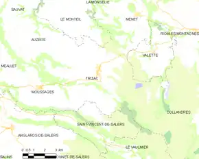 Poziția localității Trizac