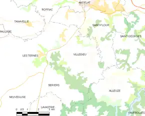 Poziția localității Villedieu