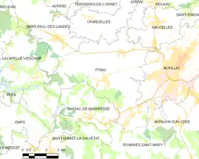 Poziția localității Ytrac