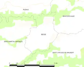 Poziția localității Besse