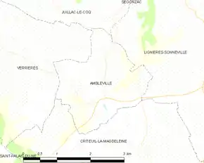 Poziția localității Ambleville