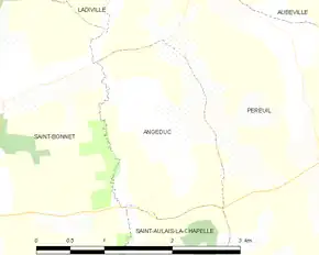 Poziția localității Angeduc