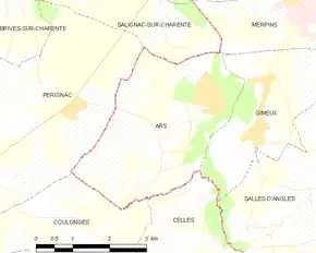 Poziția localității Ars