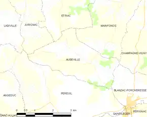 Poziția localității Aubeville