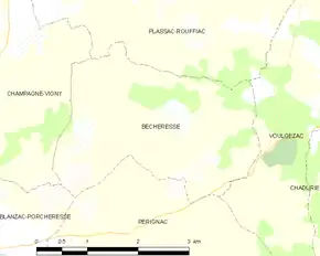 Poziția localității Bécheresse