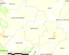 Poziția localității Bonneville