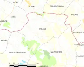 Poziția localității Bréville