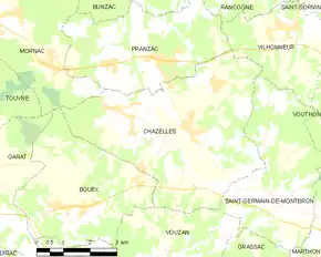 Poziția localității Chazelles