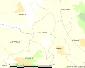 Poziția localității Coulonges
