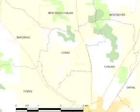 Poziția localității Curac