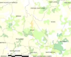 Poziția localității Deviat