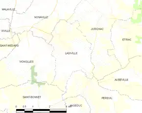 Poziția localității Ladiville