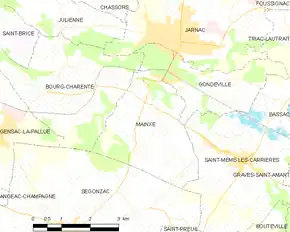 Poziția localității Mainxe