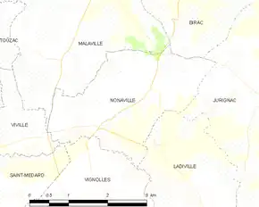 Poziția localității Nonaville