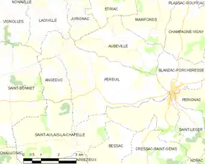 Poziția localității Péreuil