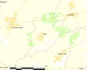 Poziția localității Raix