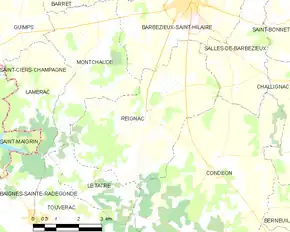 Poziția localității Reignac