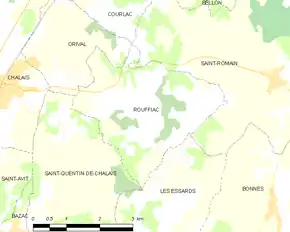Poziția localității Rouffiac