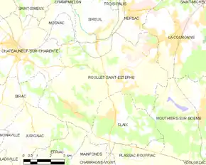 Poziția localității Roullet-Saint-Estèphe