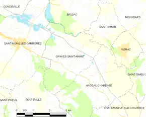 Poziția localității Graves-Saint-Amant