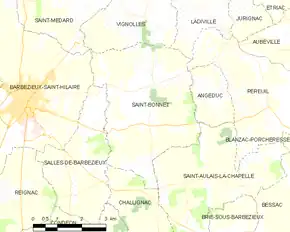 Poziția localității Saint-Bonnet